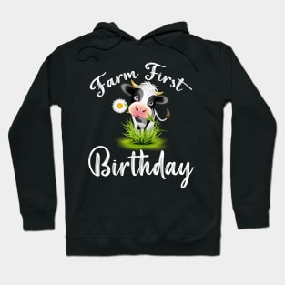 Holy cow l'm one birthday girl Hoodie